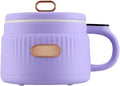 Mini Rice Cooker 1.6L Small Non-Stick Electric Pot for Rice Soup &amp Steaming with 12-Hour Keep Warm Ideal for 1-3 People (purple)