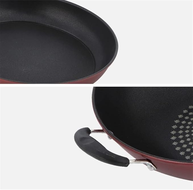 Kitchen Cooking Sets 2pcs Cookware Set Soup Pot with Lid Frying Pan Wrought Iron Non-Stick Cooking Pot Set Kitchen Cookware Sets