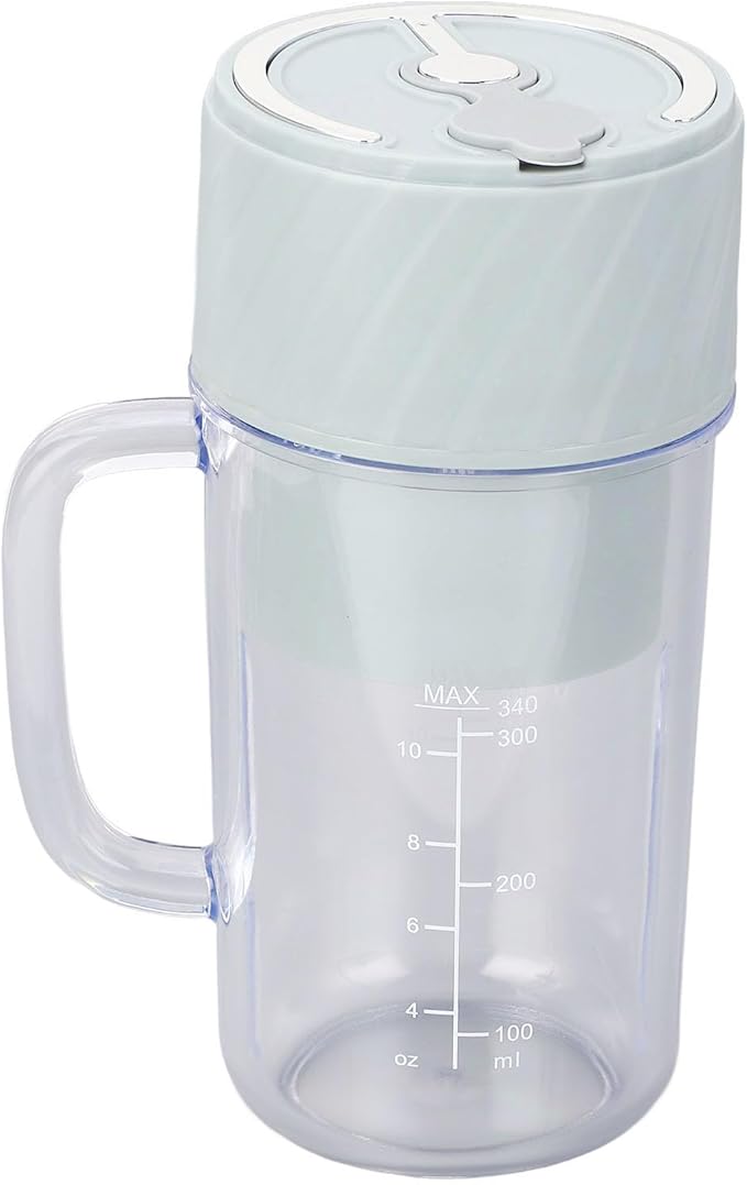 Ymiko Compact Rechargeable Blender with 10 Vane/Wing System for Smoothies Sauces and Protein Shakes Portable USB Juicing Cup for On the Go Use (Green)