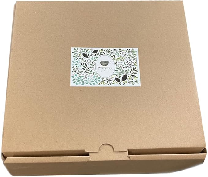 Narumi 96604-23137P Dinnerware Set Green Floral Pattern Cute 2 Patterns Set of 6 Pieces Microwave Heater Dishwasher Safe Gift Box Included