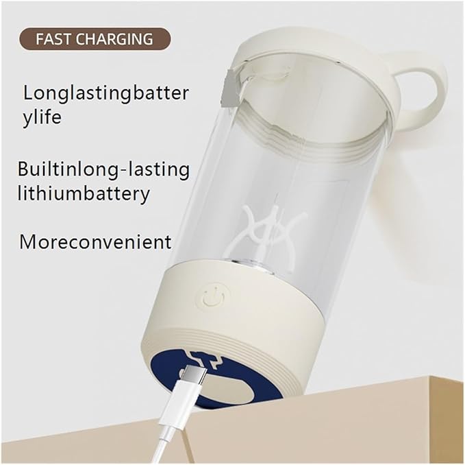Electric Fitness Protein Powder Mixing Cup(-white)