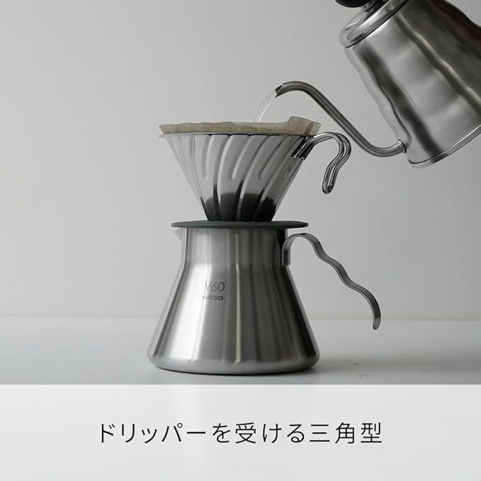 Hario Outdoor V60 Metal Coffee Server 500ml Silver