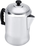 Coffee Percolator 3L Aluminum Camping Coffee Pot Stovetop Maker With Lid for Camping Kitchen