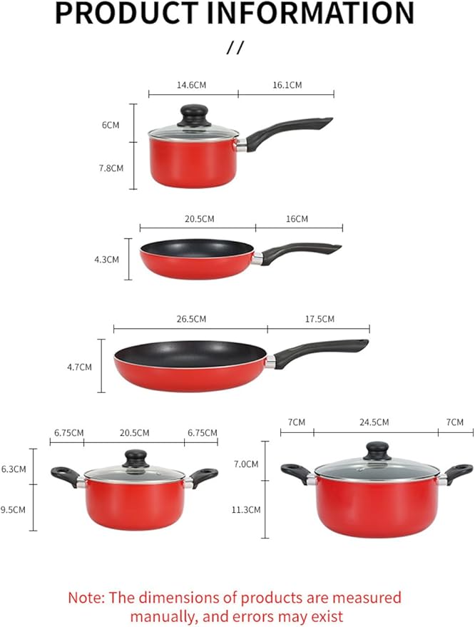 Nonstick Cookware Set 8-Piece Kitchen Pots and Pans Set Dishwasher &amp Oven Safe Induction Ready &amp Evenly Heats includes Frying Pans Sauce Pans and Stock Pot with Lids