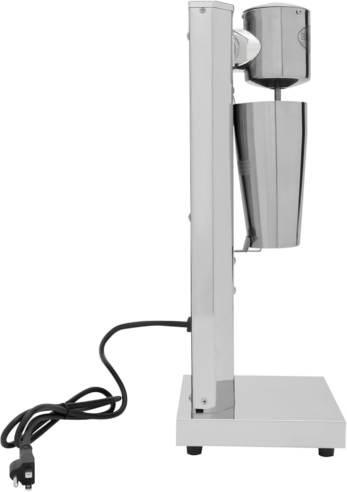 Electric Drink Mixer with Mixing Cup 180W Commercial Milkshake Machine 650ml Single-head Milkshake Maker 2 Speeds Mixer Blender for Commercial and Home