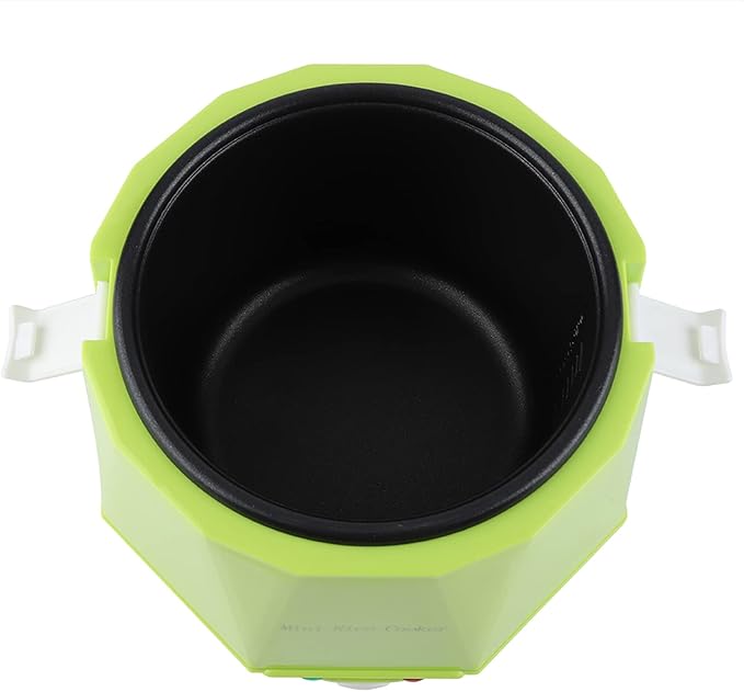 24V 140W 1.6 L Rice Cooker Electric Instapot Cooker Portable Multifunctional Rice Cooker Food Steamer for Truck 18 * 18.1 * 15.6cm (Green)