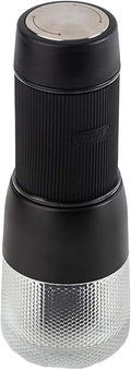 Hand Press Capsule Coffee Machine - Portable Mini Espresso Maker for Home &amp Office Semi Automatic Brewing (Black)