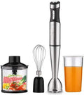 Immersion Hand Blender4 in 1 Stick Mixerwith Food Processor Chopper BeakerEgg Whisk