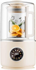 Soundproof Cooking Blender with Hot &amp Cold Function 1100ml Filter-Free Soy Milk Maker 8-Speed Blender with Temperature Control &amp 12H Preset Timer White