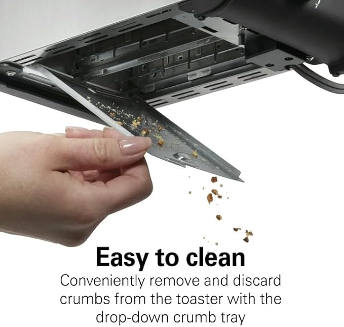 2-Slice Toaster - Stainless Steel with Extra Wide Slots Bagel Function &amp Toast Boost Removable Crumb Tray 7 Shade Settings