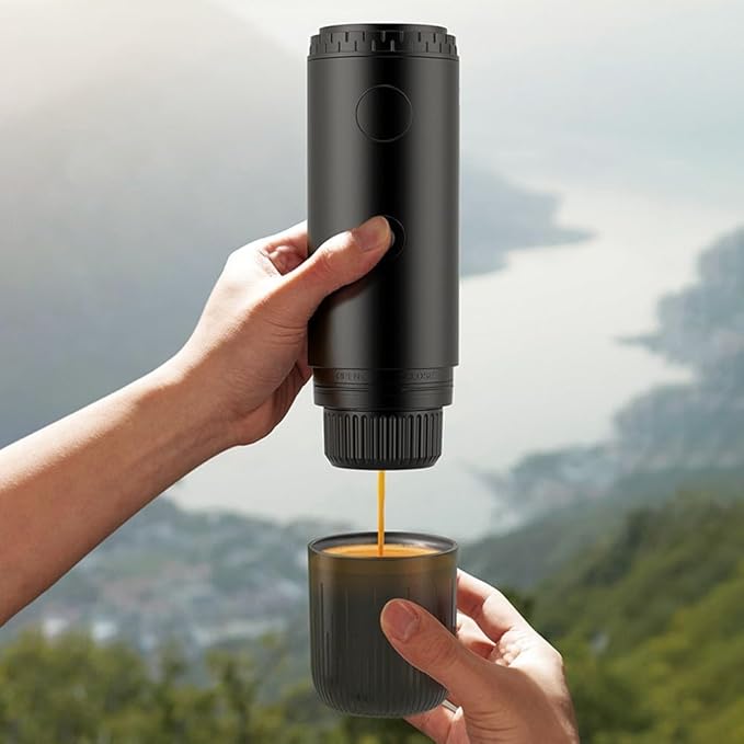 Portable Coffee Maker USB Powered For Travel Camping Office And Business Trips With Travel Mug Integration Compact Design For Easy Coffee Preparation Anywhere