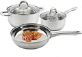 Cooking Pot Frying PanCookware Set Stainless SteelCooking Ware with Stockpot Saucepan Saute Fry Pan with Lids Kitchenware Set 5pcs vision
