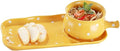 Elegant Ceramic Dinnerware Set with Serving Plates Soup Bowls &amp Cracker Holder - Durable Tableware for Family Meals Entertaining Guests Daily Use