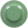 Plates Dinnerware 6 Inch Celadon Dish with Penoy Microwave and Dishware Safe(set of 4)