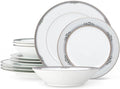 Noritake Laurelvale 12-Piece Dinnerware Set Service for 4