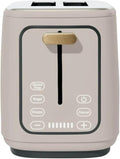 2 Slice Toaster Touch-Activated Display Extra Wide Slots Bagel Function Stainless Steel Kitchen