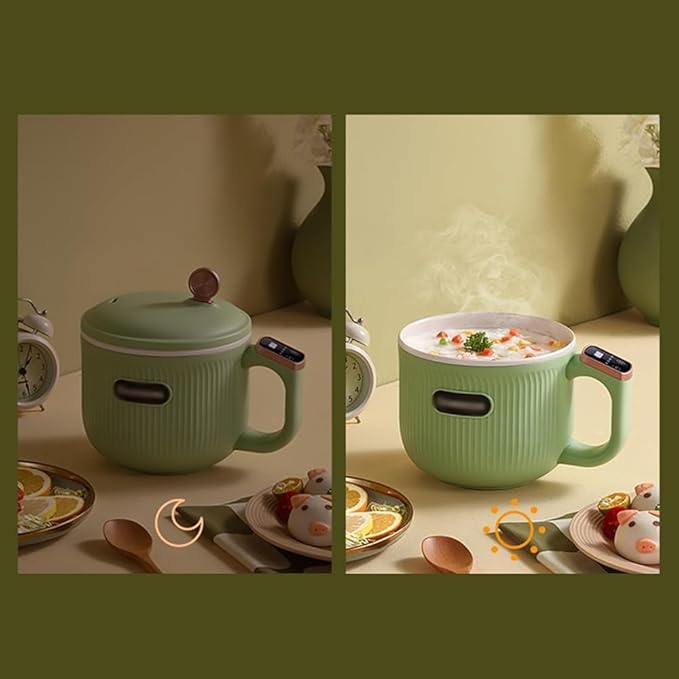 Mini Electric Rice Cooker Household Multifunctional Small 1-2 People Intelligent Steaming Rice Cooker (Color:A)
