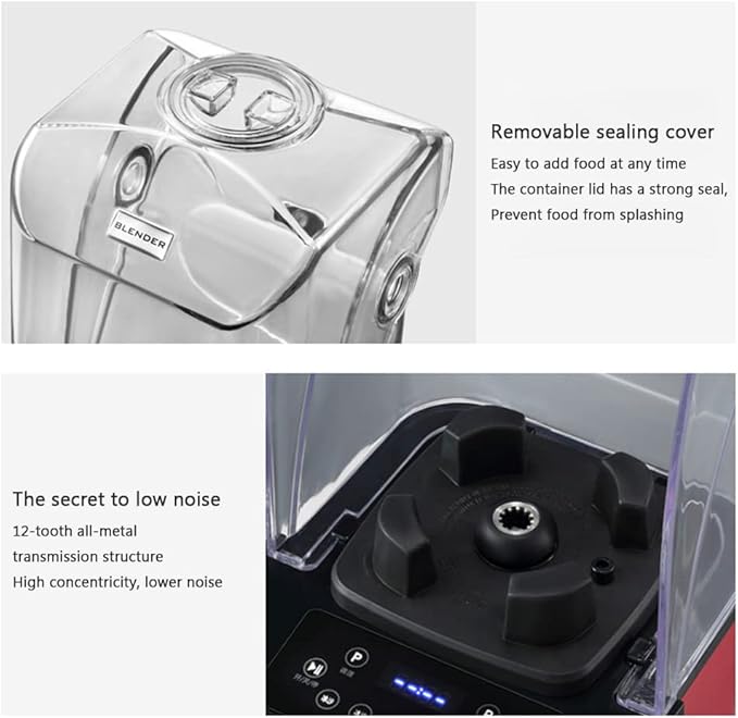 Blending Ice Crusher Countertop Blender 1500W High Power High Speed Blender for Crushing Ice Frozen Desserts Soups