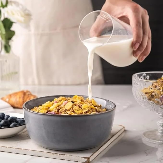 Stoneware Dinnerware Sets Round Reactive Glaze Plates and Bowls Set Dishes and Dinner