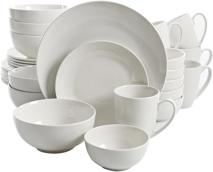 Ogalla Porcelain Dinnerware Set White - 30 Piece