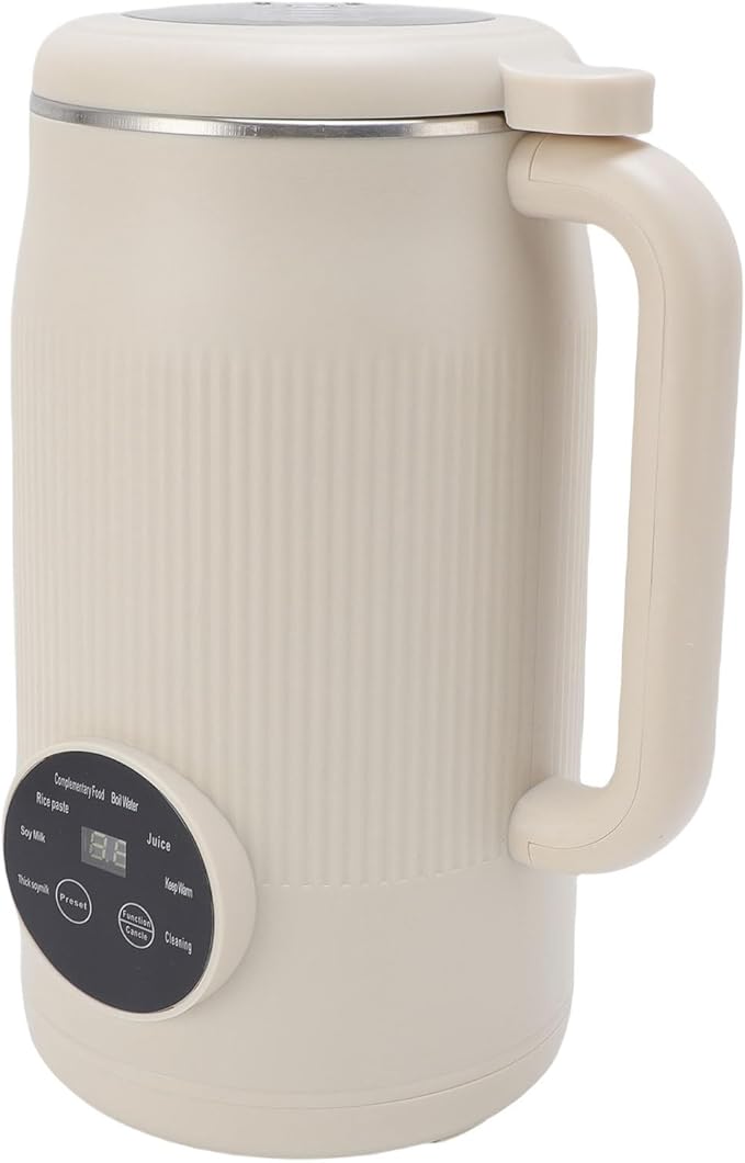 1200ml Soy Milk Maker By BrandName - Multifunctional Juice Blender with Anti Stick Bottom Timer Self &amp Keep Warm Function for Oat Almond and NonDairy Beverage - US (US Plug)