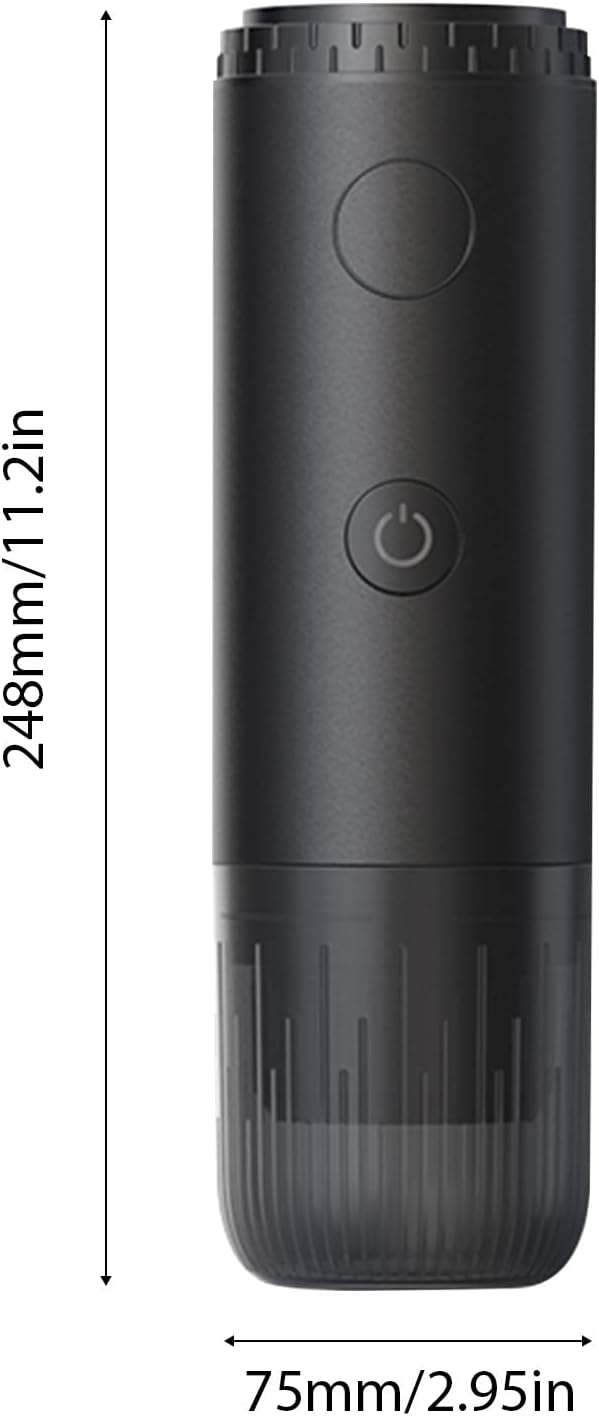 Irishom Electric Coffee Machine Capsule and Powder 2 in 1 Coffee Maker with 20 Bar Pressure 7800mAh Battery Rechargeable