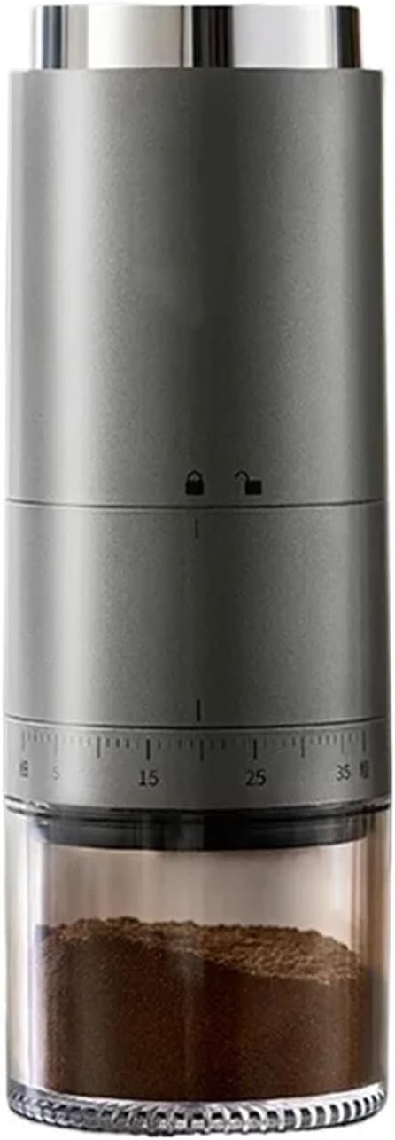 Portable Coffee Machine USB Coffee Bean Machine Electric Coffee Bean Grinder Household USB Charging Manual Portable Fully Automatic Coffee Machine Grinder for Outdoor Travel Picnic(Business Blue)