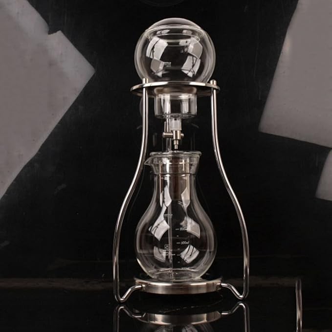 Beverage Equipment Modern Cold Brew Coffee Maker 600ML/20.3OZ Iced Drip Coffee Maker with Stainless Steel Filter Borosilicate Glass Coffee Maker Siphon Coffee Maker