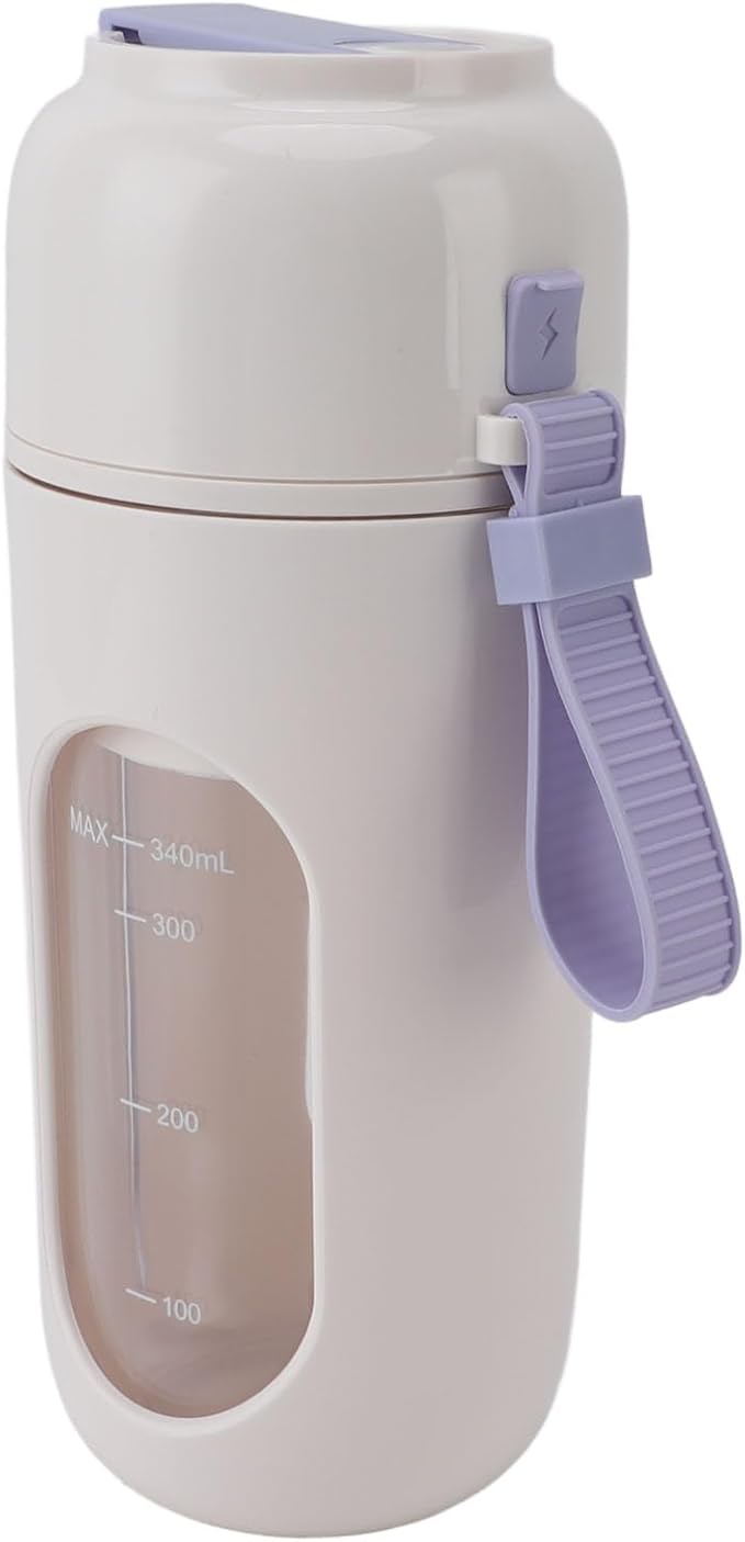 Focket Portable Blender 12 Steel Blades Rechargeable Electric Mini Blender with USB Cable for Home Sports Outdoors Travel (Purple)