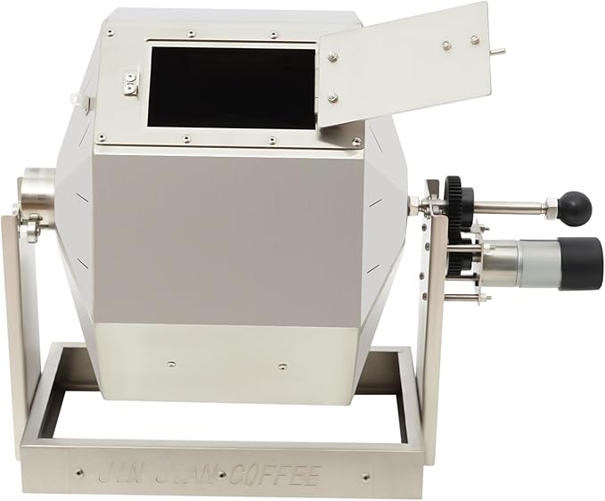 Coffee Bean Roaster 3.83 Gal Electric Bean Roaster Roasting Machine with 14W Motor Stainless Steel Gas Burner Peanut Baker for Coffee Beans Peanuts Nuts Soybeans.