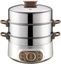 3 Layers Electric Cooking Machine Automatic Multi Cooker Stainless Steel Inner Steamer Hot Pot Rice Cooker Fast Heating