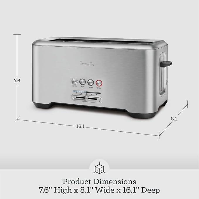 Breville BTA730XL Bit More Toaster 4 Slice Brushed Stainless Steel