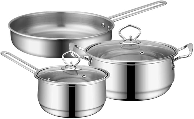 Large Capacity Stainless Steel Cooking Soup Pots Saucepan For Kitchen Cookware Pans Stewpan
