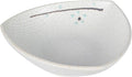 Ebros Gift Modern Yukino Hana Snow Flowers Ceramic Dinnerware Serveware Kitchenware Set Oriental Asian Restaurant Supply (Pack of 5 Appetizer Salad Banchan Triangular Deep Plates Dishes)