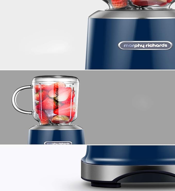 Portable Blender Mini Blender Smoothie Maker with USB Rechargeable Electric Blender Professional Commercial for Vegetables and Fruit Smoothie Maker Blender Food Processor 600Ml 300w