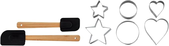 Basic Essentials 29-Piece Nonstick Cookware Pots Pans Set Baking Sheet Cookie Cutters Mixing Bowl Measuring Cups &amp Spoon Copper