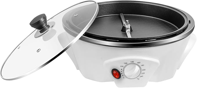 500g Electric Coffee Roaster 800W 110V Household Coffee Bean Baking Machine with Non-Stick Surface&amp0-240℃ Temperature Adjust for Cafes Home Use