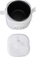 Small Rice Cooker 2L Car Rice Cooker Multifunctional Cooking Prevents Stick Travel Rice Cooker with Steam Tray for Car Travel Camping