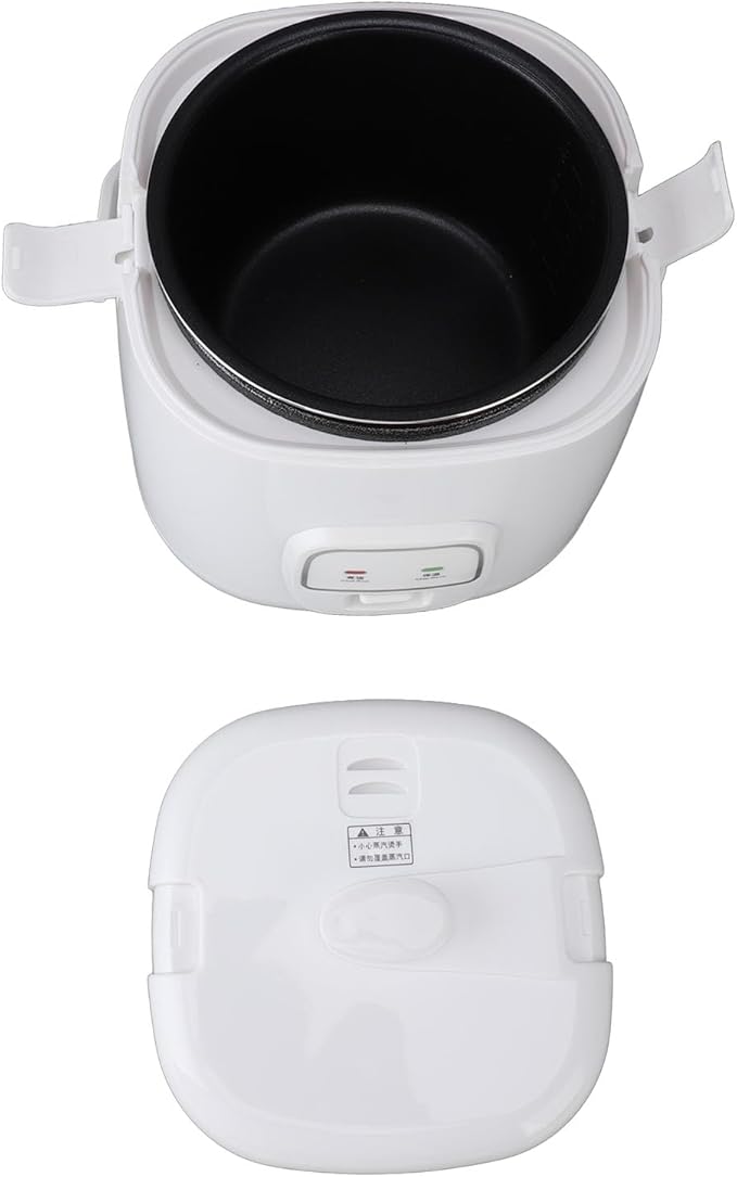 Car Rice Cooker 24V Rice Cooker Multifunctional Efficient Quick Cooking Prevents Stick Travel 2L Rice Cooker Mini Rice Cooker Car with Steam Tray for Car Travel Camping 24V
