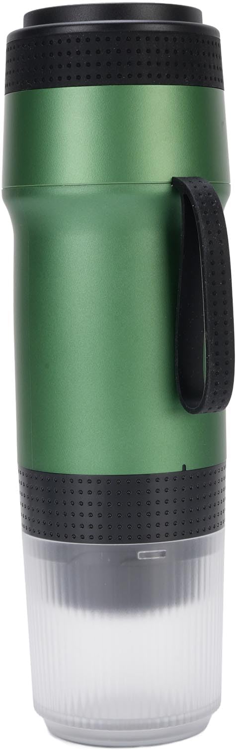 Portable Coffee Maker 304 Stainless Steel USB Travel Coffee Machine with Built in 7500mAh Battery for Camping Hiking Office Home (Green)