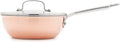 GreenPan x Bobby Flay 2QT Copper Clad Chef’s Pan with Lid Induction Ready Sauce Pot Measurement Markings Stainless Steel Base &amp Interior Oven Safe Saucepan to 500˚F