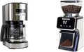 Koolatron Kenmore Coffee Maker 12 cup Black + Kenmore Conical Burr Grinder