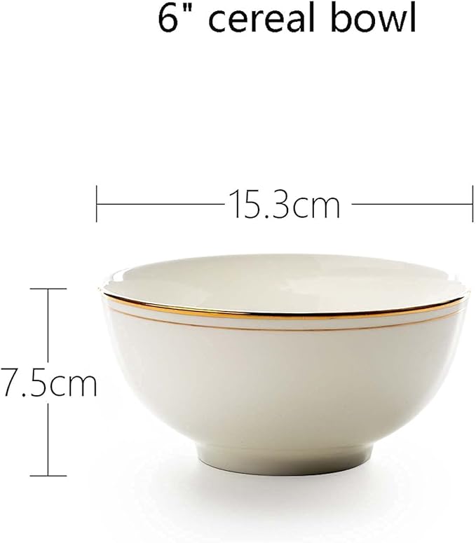 4- Piece Dinner Set Nordic Style Phnom Penh Dishes Set for 1 Simple Bowl Tableware Fruit Salad Plate Porcelain Household Dinnerware Set