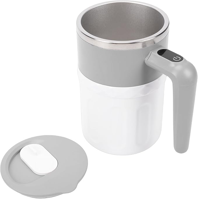 Self Stirring Coffee Mug 300ml USB Rechargeable Coffee Mug Smart Temperature Sensor with LED Screen Ideal for Protein Powder &amp Milk Mixing