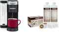 Keurig® K-Supreme Single Serve K-Cup Pod Coffee Maker MultiStream Technology Black &amp Brewer Maintenance Kit Includes Descaling Solution Water Filter Cartridges &amp Rinse Pods