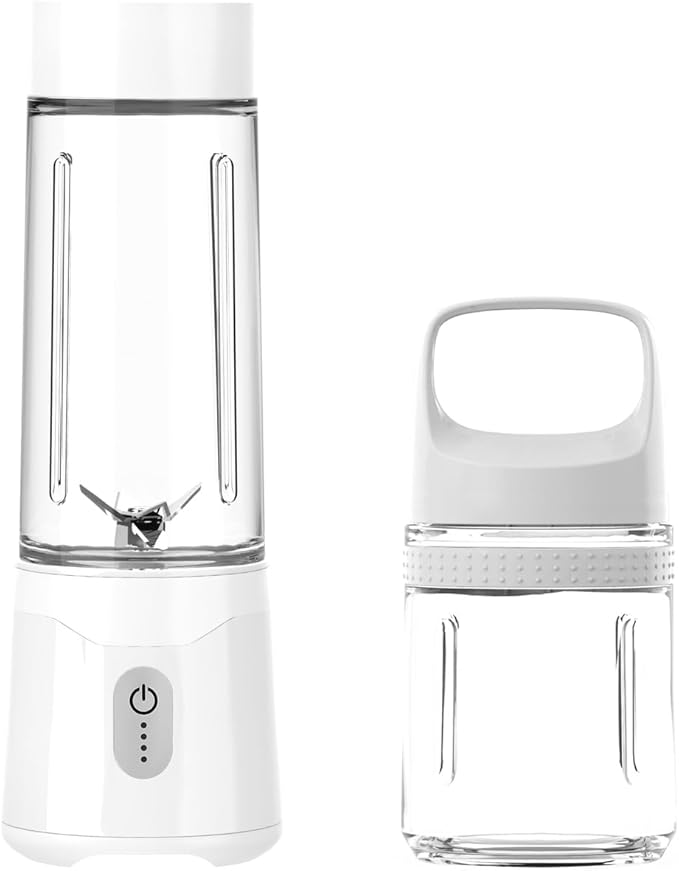 Juicer Mixer Small Smoothie Crushing Ice Food Vegetables Fruits Juice Food Nutrition Refill Ice Multi-function 2 Cups 500ML 4000mAh 22000 Rotating Battery Portable Type-c Charging Port