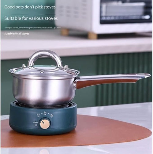 12 Piece Set of Stainless Steel Bottom Milk Pan Non Stick Frying Combination Home Gift