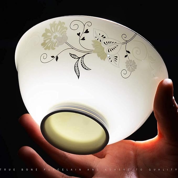 Dinnerware Set Dinner Party Tableware Service Set Ceramics Dinnerware Set with 52-Piece Bowl/Dish/Soup Pot/Spoon|Bone China Dinner Sets Golden Pattern Porcelain Combination