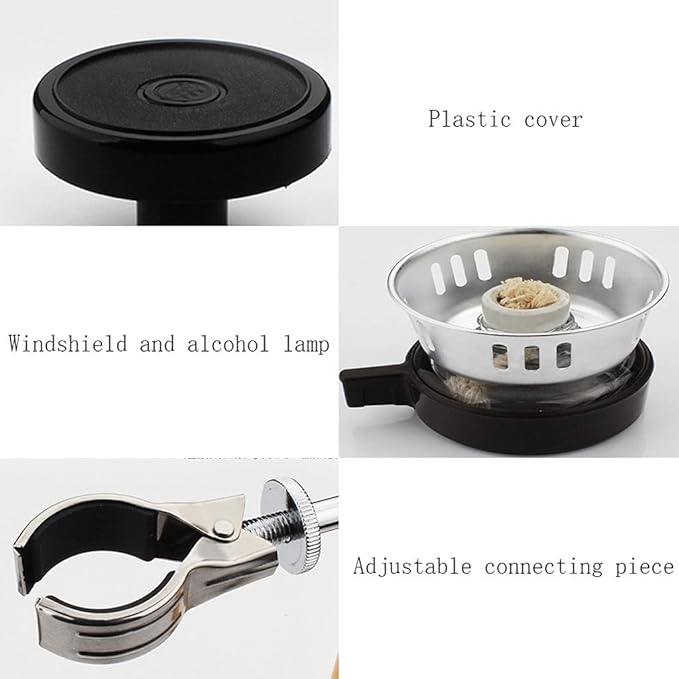 Beverage Equipment Borosilicate Glass Siphon Coffee Maker Tabletop Coffee Maker with Alcohol Burner Iced Coffee Maker with Stainless Steel Base Siphon Coffee Maker