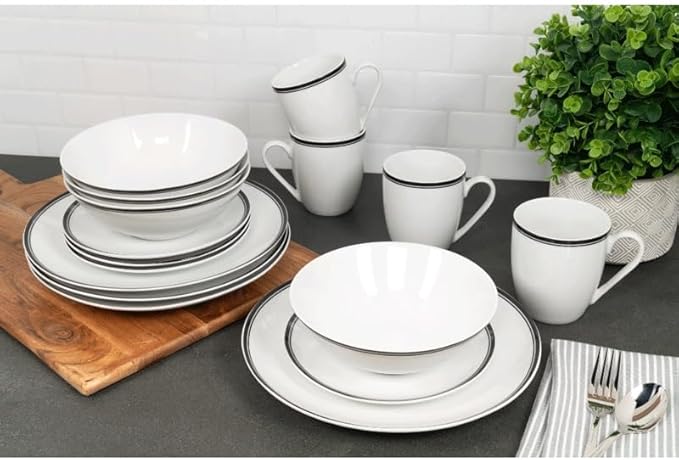 16-Piece Ceramic Dinnerware Set Dinner Set Plates and Dishes Dinner Plates Home Centerpiece